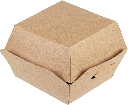 Vista 19 de Restaurantware Mini cajas de hamburguesas de 2.5 x 2.5 x 2 pulgadas, 100 recipientes de alimentos con tapa con bisagras, cajas desechables de papel
