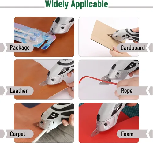 Vista 7 de Mr. Pen - Tijeras eléctricas con 2 cuchillas, 3.6V Tijeras eléctricas inalámbricas para cartón, cortador de cajas eléctricas