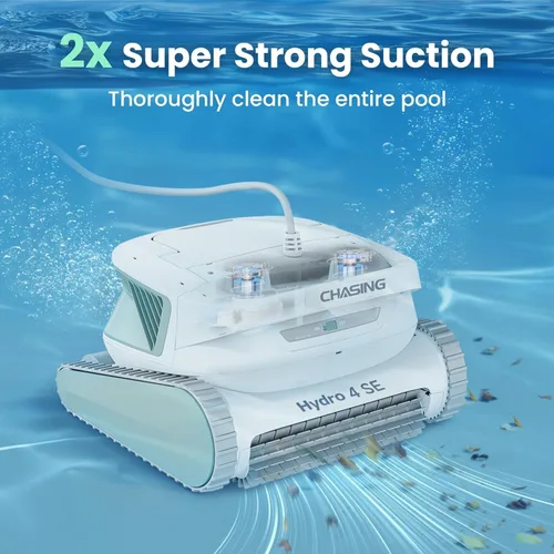 Vista 11 de Chasing Hydro 4 SE - Aspiradora de piscina para piscinas enterradas, robot limpiador para piso, pared y línea de flotación, siempre limpia, nunca se