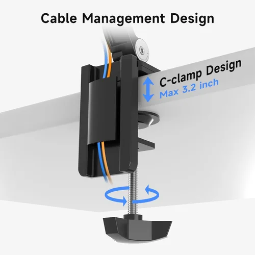 Vista 8 de suptek Soporte de escritorio de aleación de aluminio para teléfono celular, soporte para tableta de 360° y soportes ajustables para iPad, iPhone