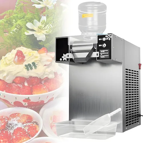 Vista 10 de Snowflake Ice Maker Machine, Automatic Electric Ice Shaved Machine, Food-Grade Stainless Steel Material Slushie Machine For Home, Parties, Food