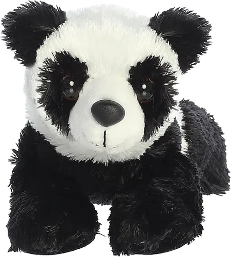 Vista 4 de Aurora® Adorable Mini Flopsie™ Mei Mei™ Animal de peluche, facilidad juguetona, compañeros atemporales, color blanco, 8 pulgadas