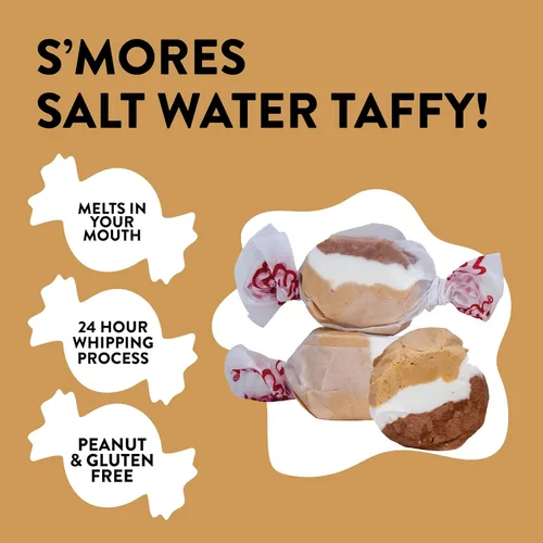 Vista 3 de Taffy Town Saltwater Taffy, S'Mores, 2.5 libras