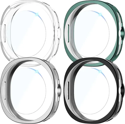 Vista 33 de Rc-Z para Samsung Galaxy Watch 5/Galaxy Watch 4 de 40 mm, paquete de 4 fundas de TPU suave con cubierta completa para la cara, protector de pantalla