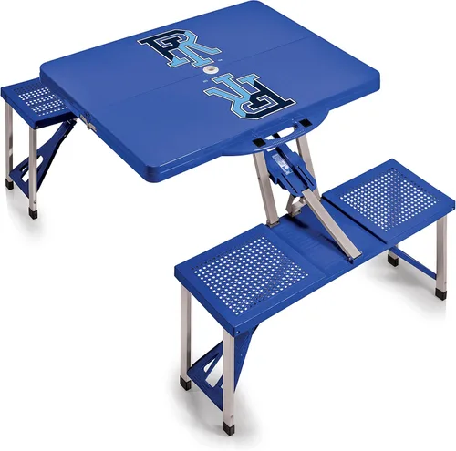Vista 21 de PICNIC TIME NCAA North Carolina Tar Heels Folding Picnic Table - Camping Table - Outdoor Table with Umbrella Hole