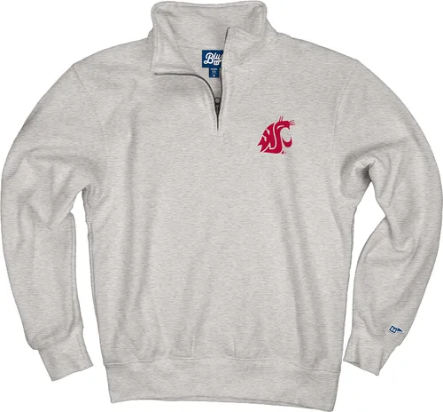 Vista 6 de Blue 84 Sudadera con cremallera de un cuarto para hombre de la NCAA
