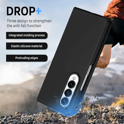 Vista 8 de Funda para Samsung Galaxy Z Fold 4, funda de silicona para Galaxy Z Fold 4 de silicona suave líquida Slim Fit a prueba de golpes Funda protectora