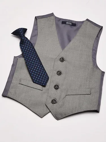 Vista 3 de Nautica - Conjunto de 4 piezas para niño incluye camisa de vestir, corbata, chaleco y pantalones