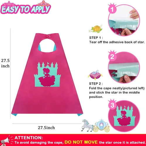 Vista 5 de Disfraz de princesa de tul para niñas pequeñas con corona pelucas de fiesta accesorios para regalos