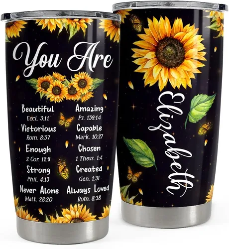 Vista 16 de SANDJEST Vaso personalizado Reina Negra de la Fe con Biblia de 20oz/30oz con tapa, regalo para mujeres afroamericanas, chica negra, aliento