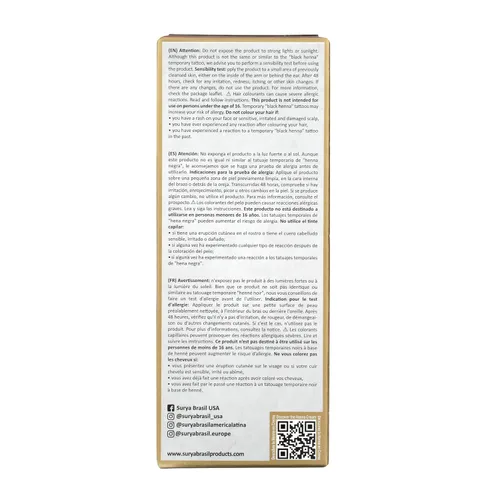Vista 6 de Tratamiento de color para el cabello en crema de henna Surya Brasil, cobre, 2.37 oz / 70 ml
