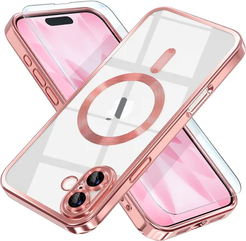 Vista 97 de Misea Funda magnética para iPhone 14 compatible con MagSafe [nunca amarillenta] [protección contra caídas de grado militar] protector completo