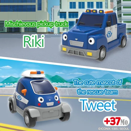 Vista 4 de Tayo The Little Bus Special Friends Set 10 – Regalos de Navidad y cumpleaños para niños, compatible con juegos grandes. Incluye populares amigos