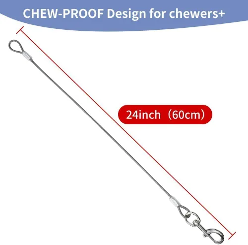 Vista 2 de Paquete de 2 extensiones de correa para perro a prueba de mordeduras, extensor de plomo corto sin enredos para entrenar y caminar, extensor de cable