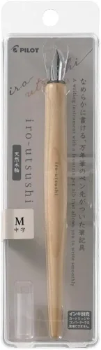 Vista 7 de Pilot iro-utsushi - Bolígrafo de inmersión tipo herramienta de escritura con eje de madera, negro, punta media, P-FIR-2-BM con lápiz capacitivo