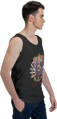 Vista 5 de WushXiao Camisetas sin mangas de algodón para hombre, chaleco deportivo de verano, sin mangas, para entrenamiento diario, salir, deportes, fitness