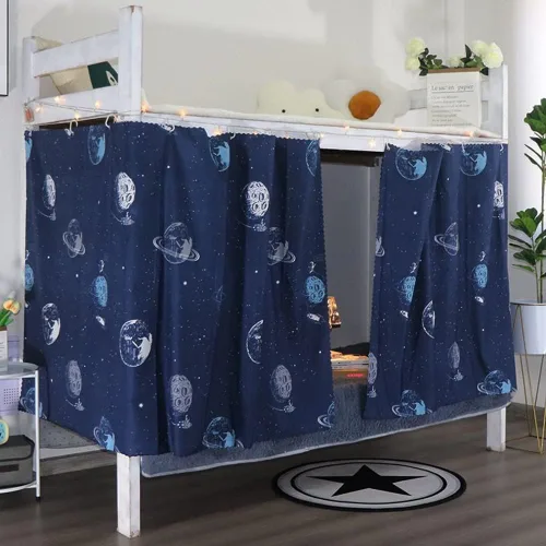 Vista 12 de JIAHG - Cortinas para cama individual para alumnos, para cama individual, tienda de campaña, cortinas, mosquiteras, tela opaca, protección contra