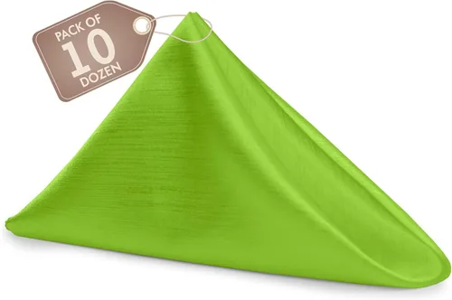 Vista 58 de Ultimate Textile -1 docena - Reversible Shantung Satin - Majestic - Servilletas de tela Majestic de 17 x 17 pulgadas color azul pizarra