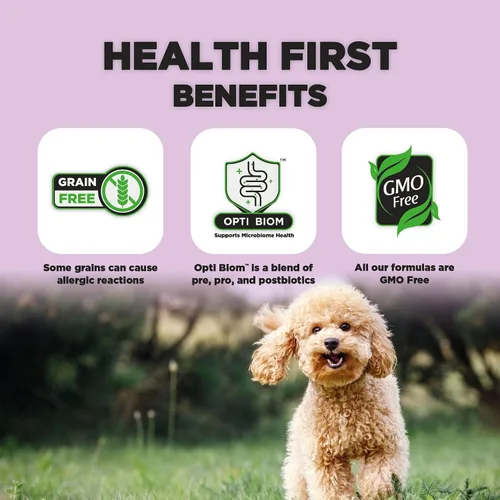 Vista 3 de Nature's HUG Alimento seco hipoalergénico para perros adultos y razas pequeñas, nutrición completa y equilibrada, apoyo estomacal sensible, alto