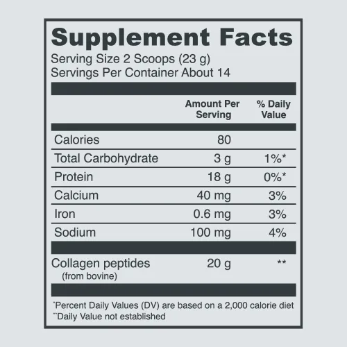 Vista 5 de Vital Proteins Péptidos de colágeno en polvo sin sabor 9.33 OZ+11.5 oz vainilla