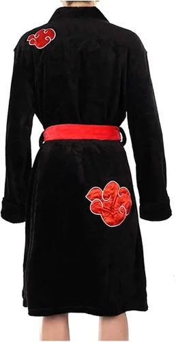 Vista 3 de Traje de albornoz japonés Naruto Akatsuki Organización Anime 1 Set