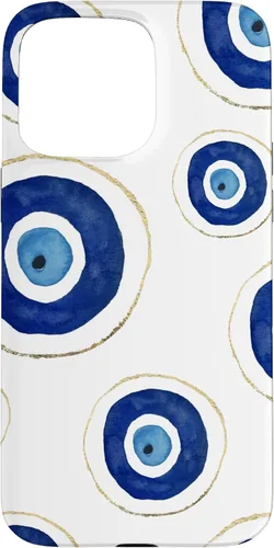 Vista 31 de Funda para teléfono con diseño de amuleto contra el mal de ojo, color blanco para iPhone 17
