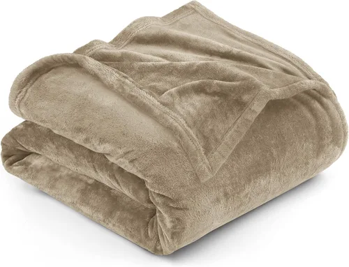 Vista 89 de Utopia Bedding - Manta de vellón de lujo, mullida, antiestática; manta de suave microfibra de 8.8 oz/yd² (300 g/m²) para sofá y cama; tamaño Gris