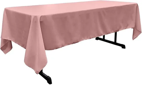 Vista 66 de New Creations Fabric & Foam Inc - Mantel rectangular de popelina de poliéster de 60 pulgadas de ancho por 120 pulgadas de largo. (Avocado)