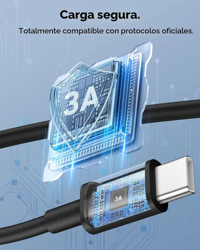 Vista 5 de Cable Carplay de coche para iPhone 17/17 Pro/Air/17e/16/15 Pro Max/Plus, 2 unidades USB A a USB C para CarPlay USBC, iPad, Galaxy, Pixel, accesorios