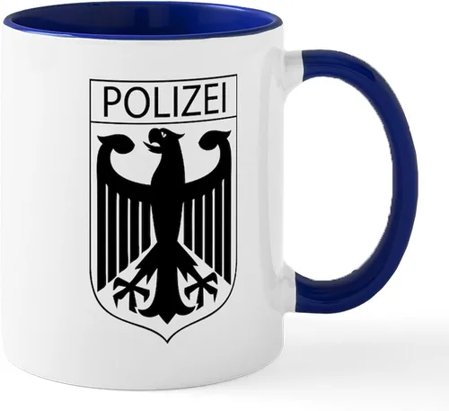 Vista 77 de CafePress Taza de café de cerámica de 11 oz (11.0 fl oz) de Police Mom