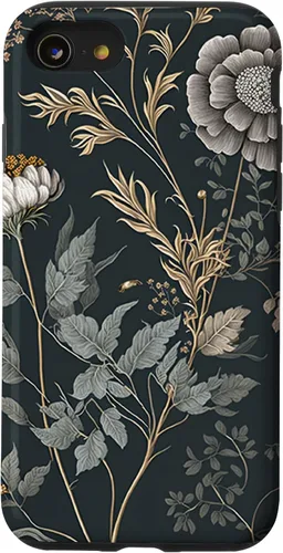 Vista 18 de Cute Flowers Vintage Botanical Floral Illustration Case for iPhone 17