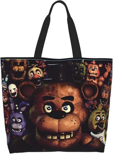 Vista 2 de BELSAV Bolsa de mano con estampado para mujer, reutilizable, plegable, bolsa de compras, bolsa de playa, bolsa de hombro, bolsa de viaje