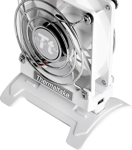 Vista 3 de Thermaltake, ventilador móvil., Blanco 8cm