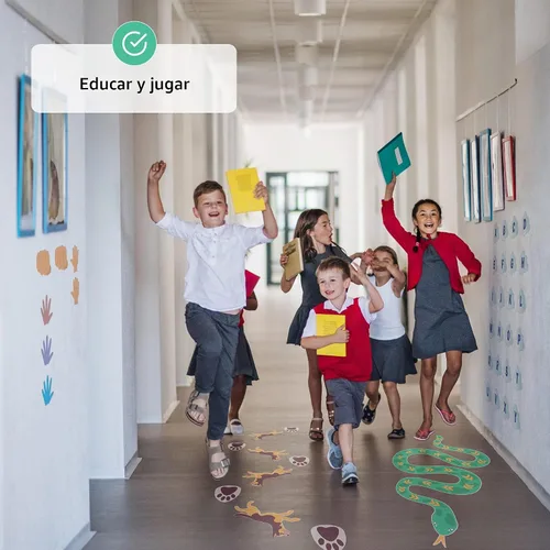 Vista 2 de Calcomanías sensoriales de camino para suelo y pared 126 calcomanías interactivas para niños Calcomanías sensoriales para caminar y pasillo