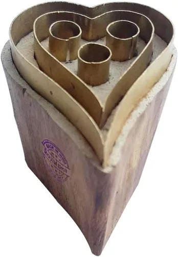 Vista 9 de Royal Kraft Sellos de madera de latón de hoja para impresión de bloques en arcilla, cerámica, tela Btag001