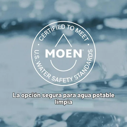 Vista 6 de Moen Halle 84970BL - Grifo de lavabo de baño de un solo orificio negro mate con placa opcional