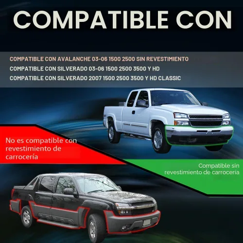 Vista 2 de PIT66 Conjunto de faros delanteros LED compatible con Chevy Silverado 1500 2500 3500 HD modelo 2003-2006 compatible con Avalanche 1500 2500 Fit sin