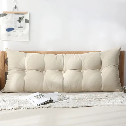 Vista 9 de Respaldo rectangular grande para cabecero, cojines de respaldo para cama, sofá, respaldo de cuña para respaldo, cojines lumbares, almohada