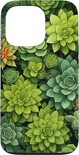 Vista 10 de Succulent Plant Botanical Green Floral Pattern Flower Cactus Case for iPhone 17