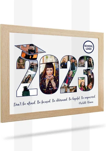 Vista 8 de Regalos de graduación personalizados, marco de fotos de graduación personalizado, regalo de recuerdo para graduados, soporte de memoria para clase