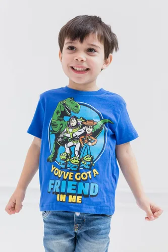 Vista 6 de Disney Pixar Cars Tow Mater Lightning McQueen - Paquete de 3 camisetas para bebés y niños grandes