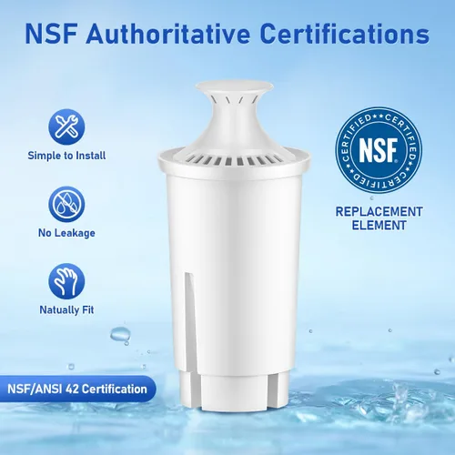 Vista 4 de Repuesto para filtro de agua Brita, repuesto para jarras y dispensadores de agua Brita, Classic OB03, Mavea 107007, 35557, filtro de agua