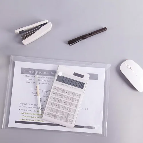 Vista 6 de EOOUT 30 piezas de sobres de plástico, sobres transparentes reutilizables de polietileno impermeables con botón de presión, tamaño carta US, A4