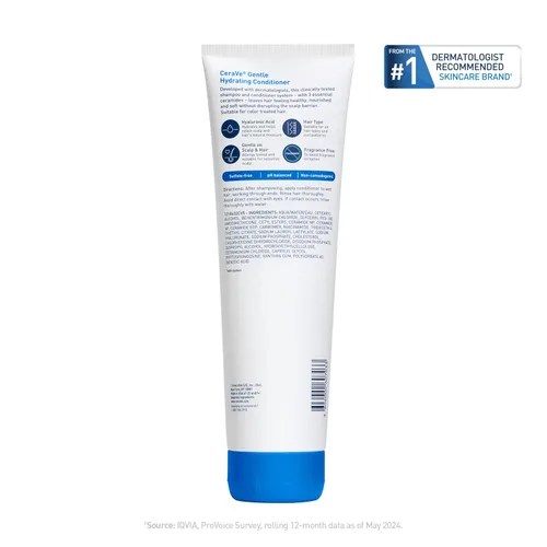 Vista 11 de CeraVe Acondicionador hidratante suave, acondicionador para el cabello con ceramidas, niacinamida y ácido hialurónico, sin sulfatos y seguro