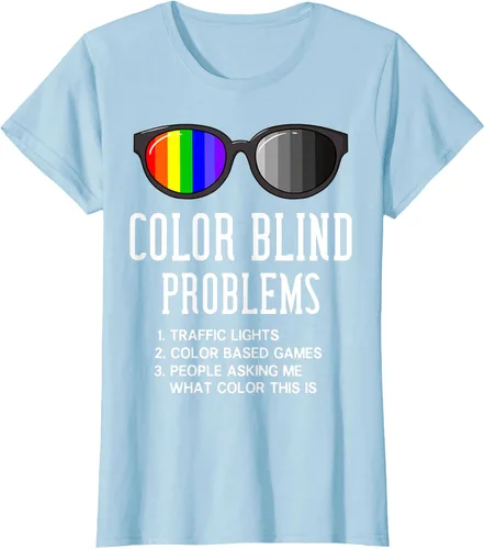 Vista 17 de Color Blind Problems - Camiseta para regalo con gafas de prueba