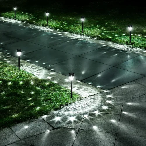 Vista 9 de URAGO Luces solares súper brillantes impermeables para exteriores, paquete de 10 unidades, del atardecer al amanecer hasta 12 horas, alimentadas por