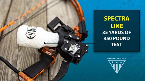 Vista 6 de AMS Bowfishing Retriever TNT Reel - Fabricado en los Estados Unidos