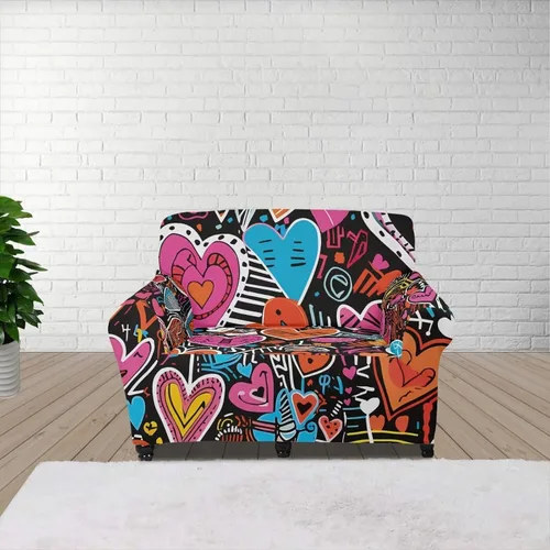 Vista 101 de Fundas aztecas para sofá, lavables e impermeables, fundas elásticas para sofás y sofás, a prueba de polvo, fundas elásticas para sofá de 1 cojín