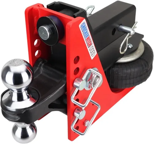 Vista 8 de Shocker - Enganche receptor de aire HD 20K con soporte de bola doble, bolas de 2 y 2 5/16 pulgadas, 20,000 libras, se adapta a Dodge Ram 2500/3500