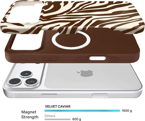 Vista 314 de VELVET CAVIAR Funda para iPhone 15, compatible con MagSafe, probada contra caídas de 10 pies, fundas protectoras de diseño, leopardo color rosa